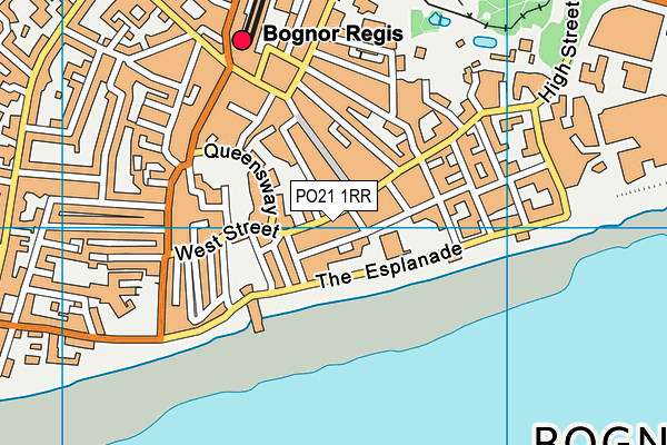 PO21 1RR map - OS VectorMap District (Ordnance Survey)