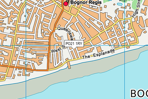 PO21 1RY map - OS VectorMap District (Ordnance Survey)