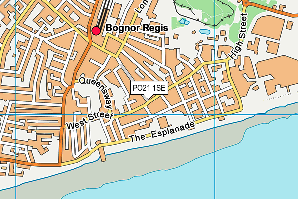 PO21 1SE map - OS VectorMap District (Ordnance Survey)