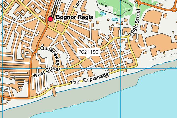 PO21 1SG map - OS VectorMap District (Ordnance Survey)