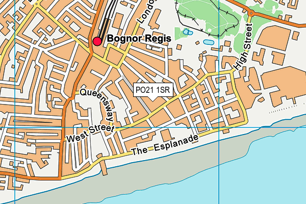 PO21 1SR map - OS VectorMap District (Ordnance Survey)