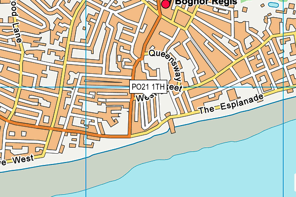 PO21 1TH map - OS VectorMap District (Ordnance Survey)