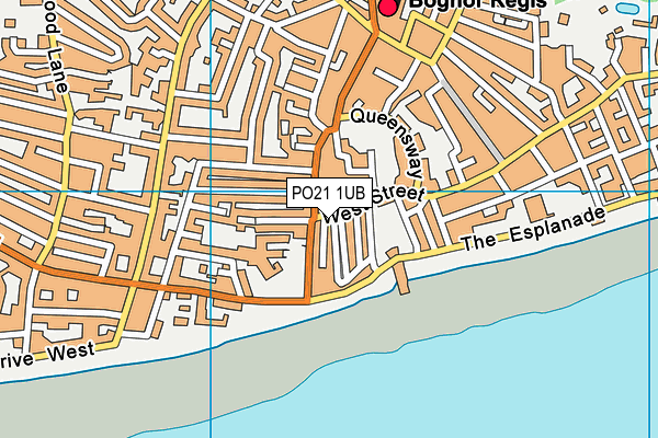 PO21 1UB map - OS VectorMap District (Ordnance Survey)