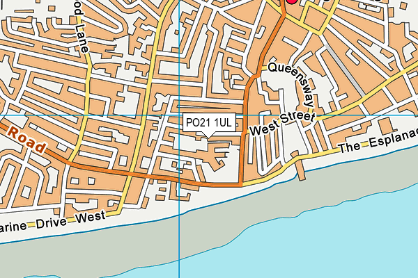PO21 1UL map - OS VectorMap District (Ordnance Survey)
