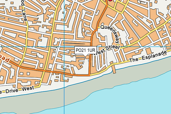 PO21 1UR map - OS VectorMap District (Ordnance Survey)