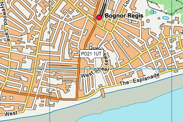 PO21 1UT map - OS VectorMap District (Ordnance Survey)