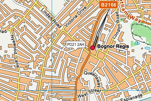 PO21 2AH map - OS VectorMap District (Ordnance Survey)