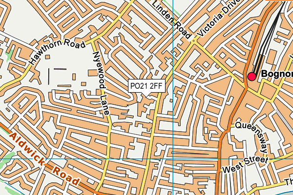 PO21 2FF map - OS VectorMap District (Ordnance Survey)