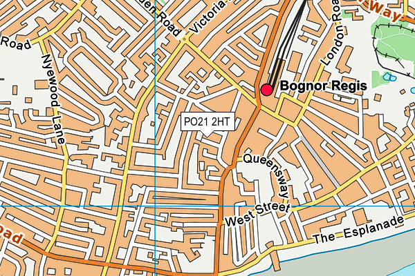 PO21 2HT map - OS VectorMap District (Ordnance Survey)