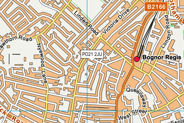 PO21 2JU map - OS VectorMap District (Ordnance Survey)