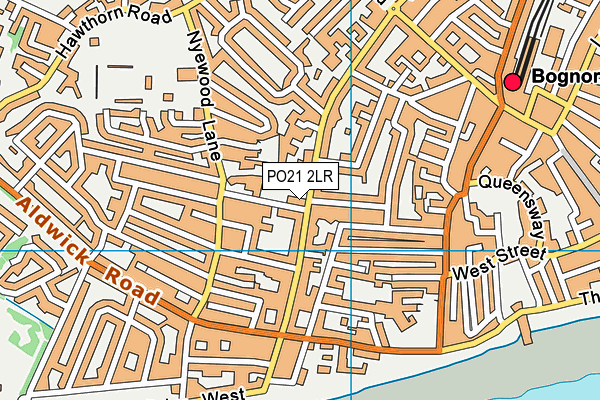 PO21 2LR map - OS VectorMap District (Ordnance Survey)