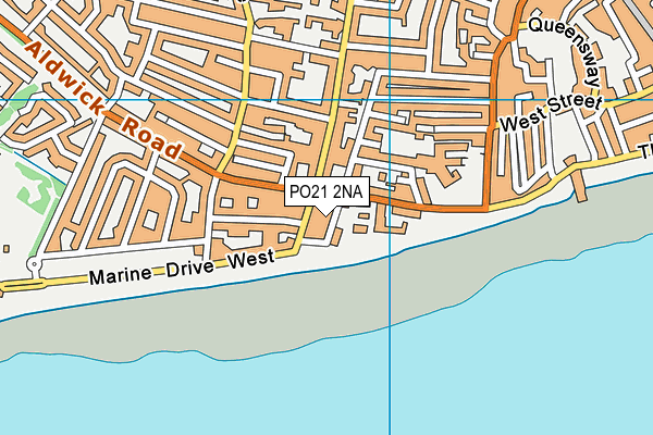 PO21 2NA map - OS VectorMap District (Ordnance Survey)