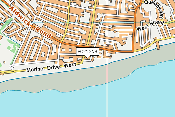 PO21 2NB map - OS VectorMap District (Ordnance Survey)