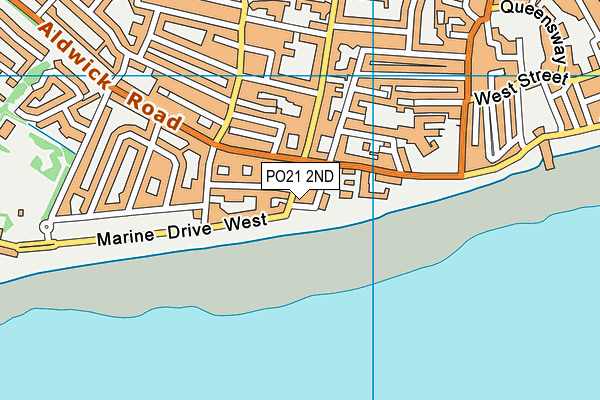 PO21 2ND map - OS VectorMap District (Ordnance Survey)