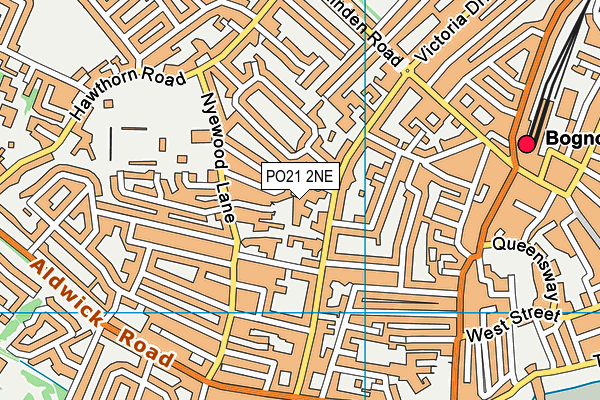 PO21 2NE map - OS VectorMap District (Ordnance Survey)