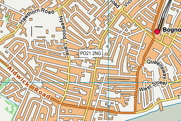 PO21 2NG map - OS VectorMap District (Ordnance Survey)