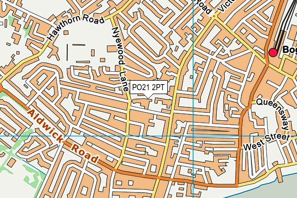 PO21 2PT map - OS VectorMap District (Ordnance Survey)
