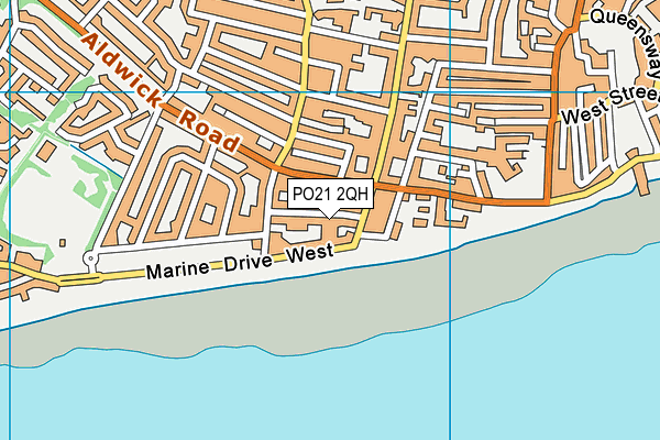PO21 2QH map - OS VectorMap District (Ordnance Survey)