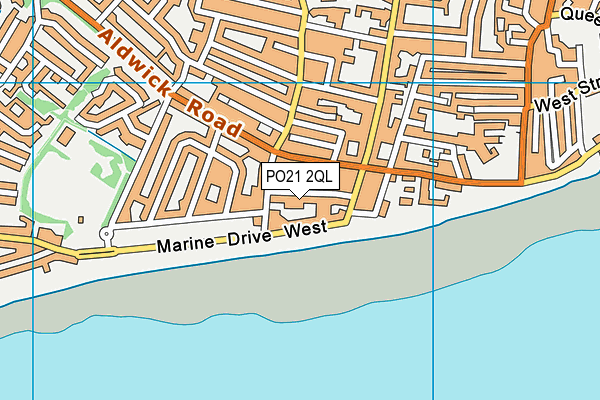 PO21 2QL map - OS VectorMap District (Ordnance Survey)