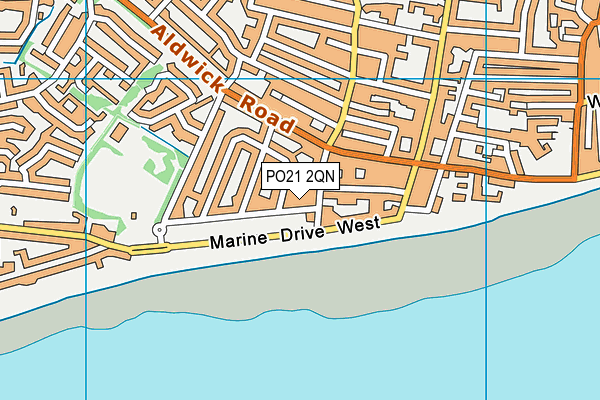 PO21 2QN map - OS VectorMap District (Ordnance Survey)