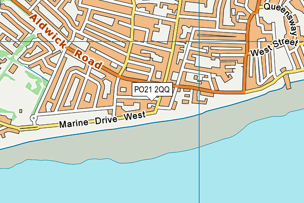 PO21 2QQ map - OS VectorMap District (Ordnance Survey)