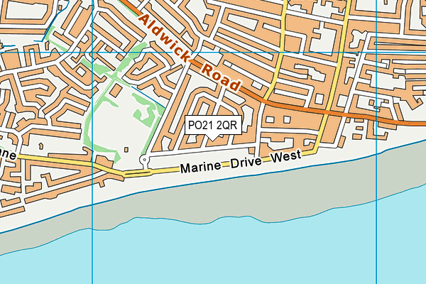 PO21 2QR map - OS VectorMap District (Ordnance Survey)