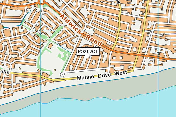 PO21 2QT map - OS VectorMap District (Ordnance Survey)