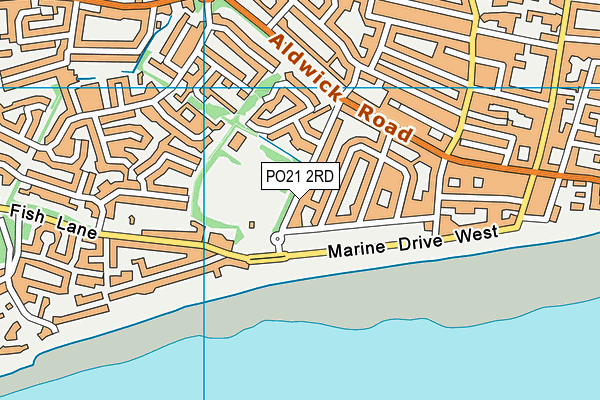 PO21 2RD map - OS VectorMap District (Ordnance Survey)