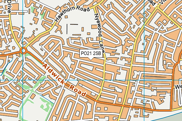 PO21 2SB map - OS VectorMap District (Ordnance Survey)