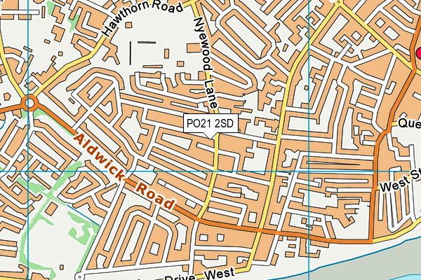 PO21 2SD map - OS VectorMap District (Ordnance Survey)