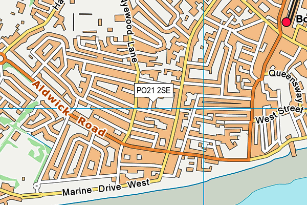 PO21 2SE map - OS VectorMap District (Ordnance Survey)