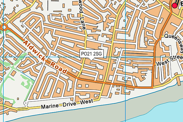 PO21 2SG map - OS VectorMap District (Ordnance Survey)