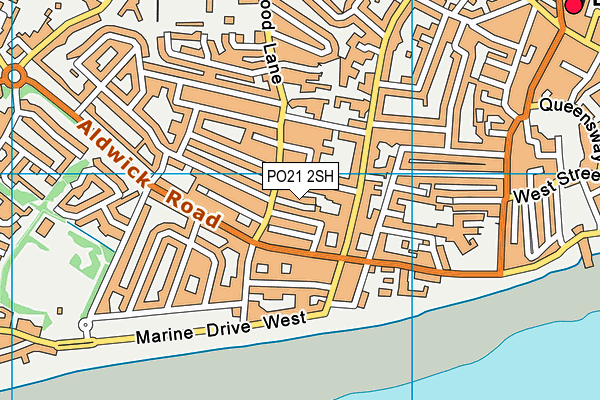 PO21 2SH map - OS VectorMap District (Ordnance Survey)