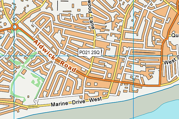 PO21 2SQ map - OS VectorMap District (Ordnance Survey)