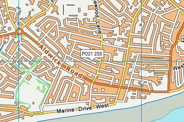 PO21 2SS map - OS VectorMap District (Ordnance Survey)