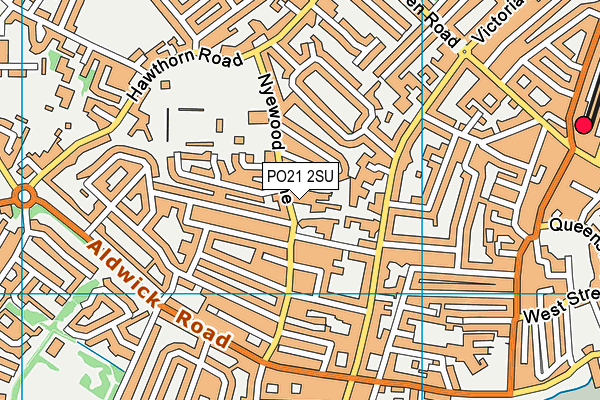 PO21 2SU map - OS VectorMap District (Ordnance Survey)