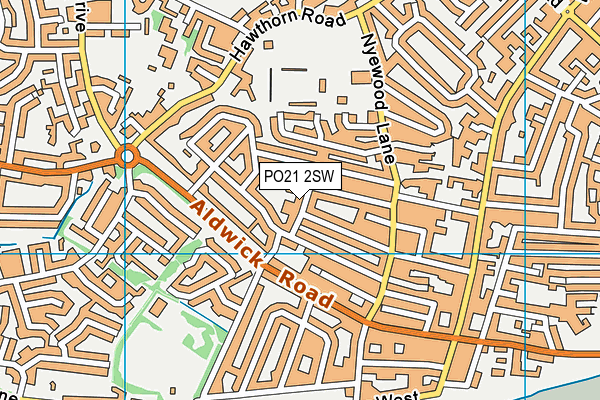 PO21 2SW map - OS VectorMap District (Ordnance Survey)
