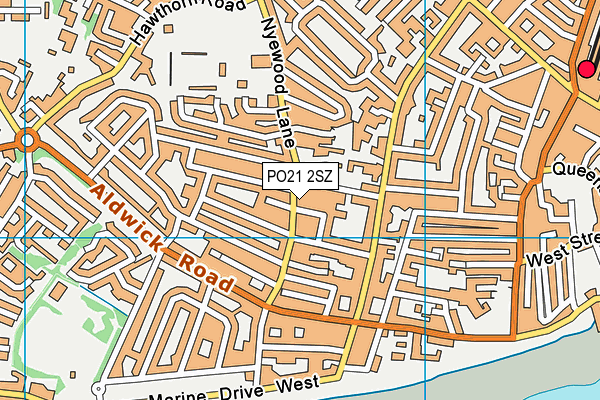 PO21 2SZ map - OS VectorMap District (Ordnance Survey)