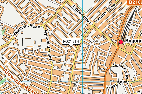 PO21 2TH map - OS VectorMap District (Ordnance Survey)