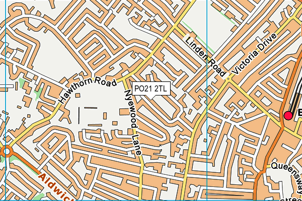 PO21 2TL map - OS VectorMap District (Ordnance Survey)