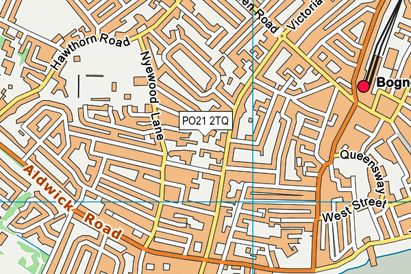 PO21 2TQ map - OS VectorMap District (Ordnance Survey)