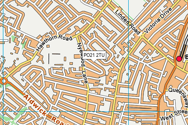 PO21 2TU map - OS VectorMap District (Ordnance Survey)