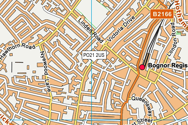 PO21 2US map - OS VectorMap District (Ordnance Survey)