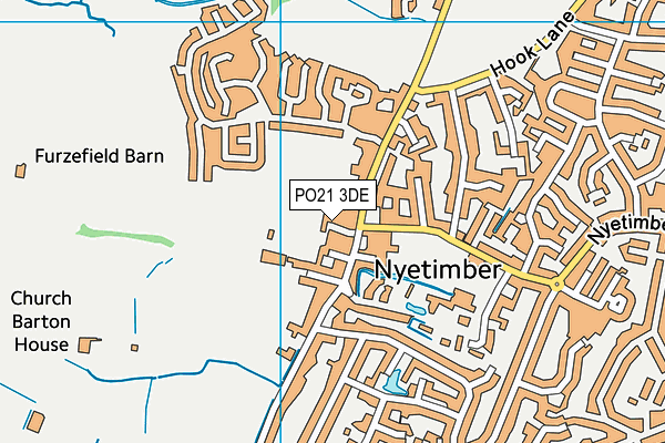 PO21 3DE map - OS VectorMap District (Ordnance Survey)