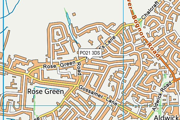 PO21 3DS map - OS VectorMap District (Ordnance Survey)