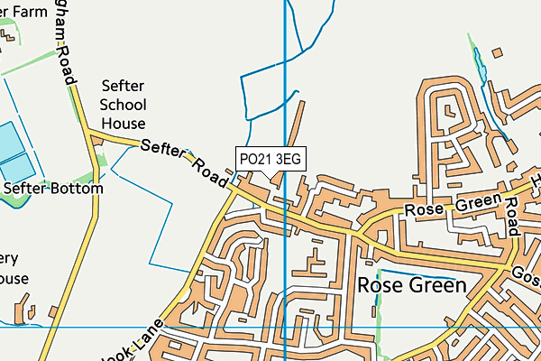 PO21 3EG map - OS VectorMap District (Ordnance Survey)