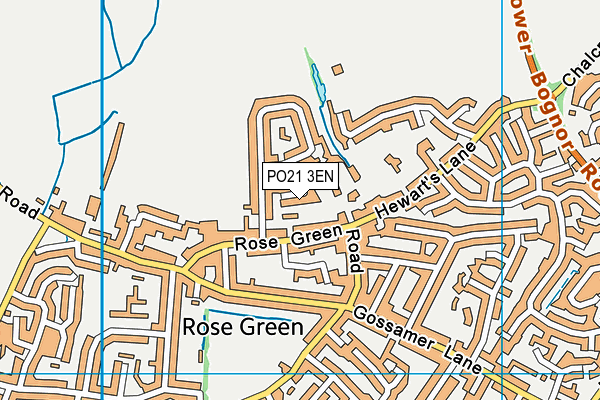 PO21 3EN map - OS VectorMap District (Ordnance Survey)