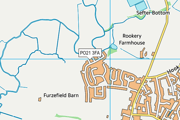 PO21 3FA map - OS VectorMap District (Ordnance Survey)