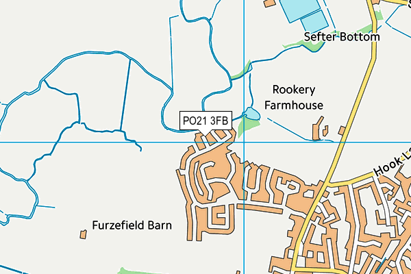 PO21 3FB map - OS VectorMap District (Ordnance Survey)