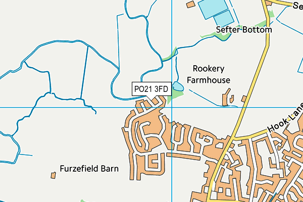 PO21 3FD map - OS VectorMap District (Ordnance Survey)